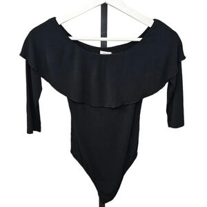 Aritzia Wilfred Off Shoulder  Bodysuit Black Size XS